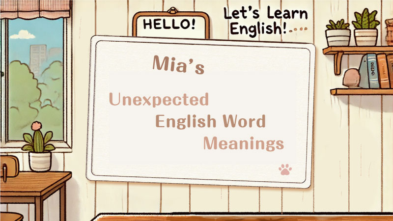 基本動詞の意外な意味